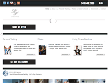 Tablet Screenshot of livingfitnessoc.com